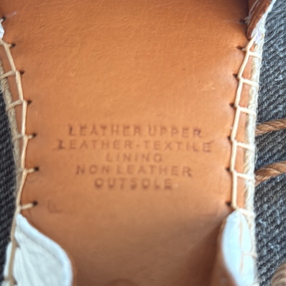 *NWOT* Mago | Floral Lace Up Leather Espadrilles - Picture 4 of 5